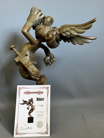 Uderzo et Goscinny - Statue Asterix en bronze - Edition limitée numérotée - Boulesteix - 2024