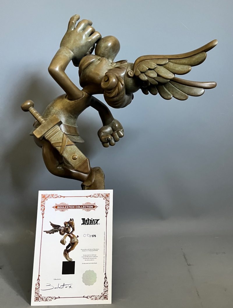 Uderzo et Goscinny - Statue Asterix en bronze - Edition limitée numérotée - Boulesteix - 2024
