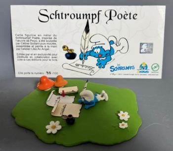 Peyo - Figurine Le Schtroumpf poète - Zédibulle - 2018