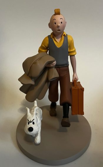 Hergé - Figurine Tintin et Milou en route - Moulinsart - 2006