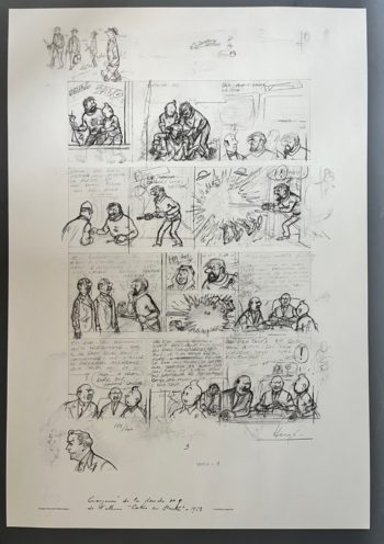 Hergé - Litographie WWF - Tintin - Coke en Stock - Signée - Numérotée - 1981