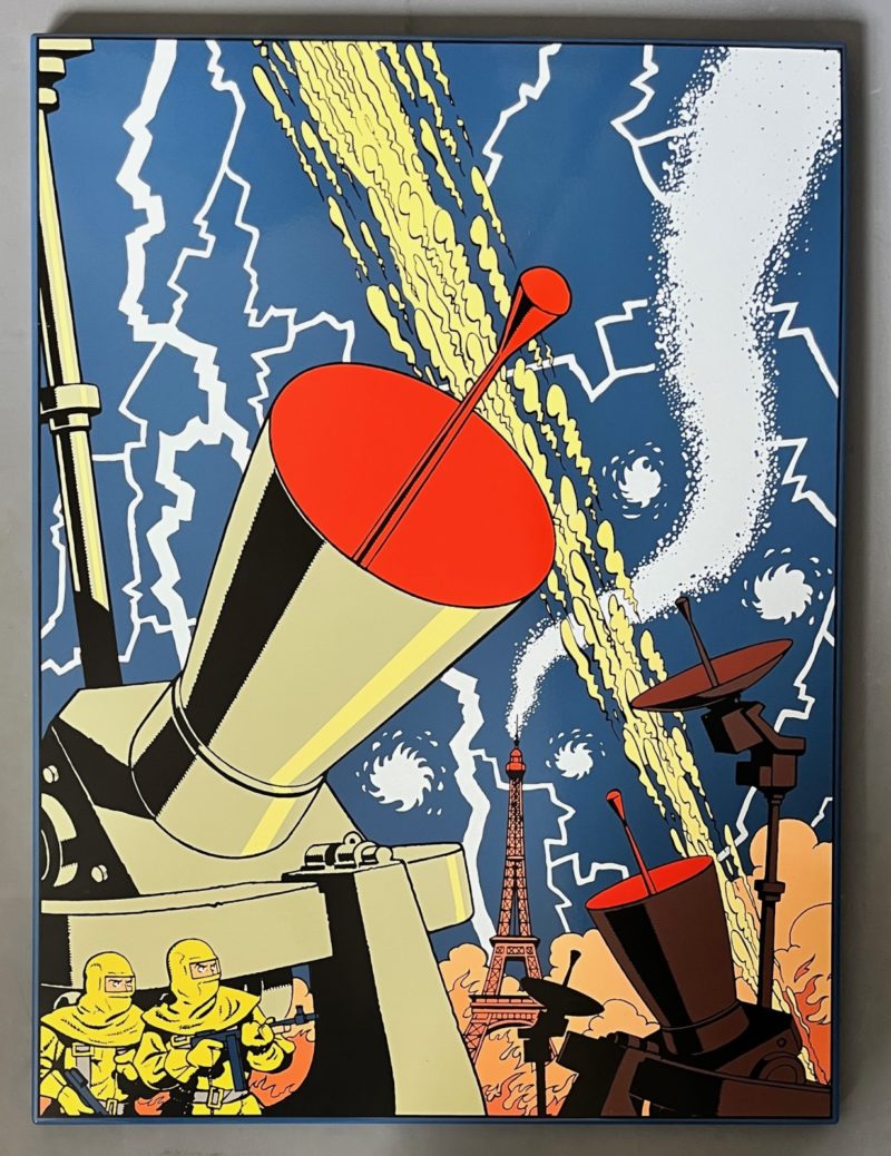 E.P. Jacobs - Blake et Mortimer - SOS météores - Plaque émaillée - L'Emaillerie Belge - 2011