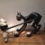 Vandeersteen, Willy - Lambique dans les griffes du Chat Noir - Sculpture géante – Image 5