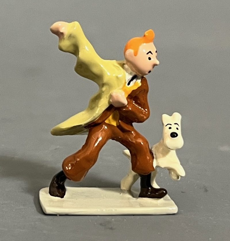 Hergé - Figurine Tintin et Milou imperméable - Pixi - 1994