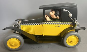 Franquin - Gaston et Jeanne dans la Fiat - Aroutcheff - Signée - 1999