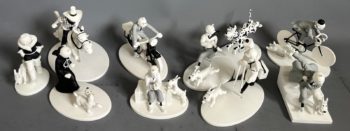 Hergé - Les Aventures de Tintin - Les figurines noir et blanc - Collection complète - Moulinsart