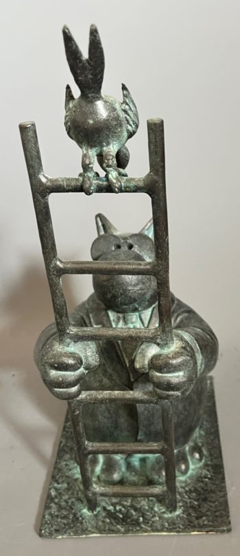 Geluck, Philippe - Le Chat Roméo et Juliette - Bronze - Tirage limité - Signé