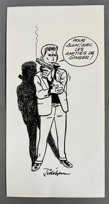 Jidéhem - Ginger - Dessin original à l'encre de chine - Signé