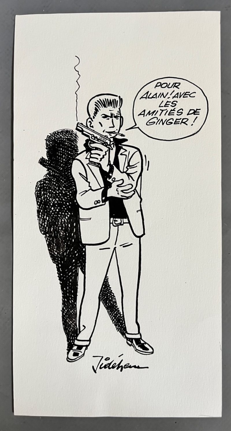 Jidéhem - Ginger - Dessin original à l'encre de chine - Signé