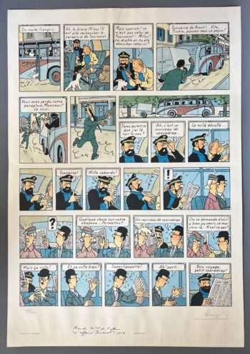 Hergé - Litographie WWF - Tintin - L'affaire Tournesol - Signée - Numérotée - 1981
