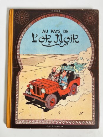 Hergé - Les Aventures de Tintin au pays de l'or noir - EO - B4 - Casterman - 1950