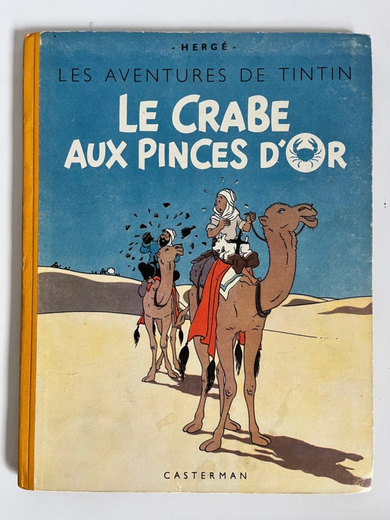 Hergé - Tintin - Le crabe aux pinces d'or -  Cartonnage souple - A23 - 1944
