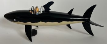 Hergé - Tintin et Milou dans le requin - Grand modèle - Aroutcheff - 1990