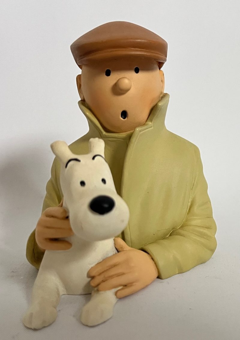Hergé - Buste Regout - Tintin casquette et Milou- Pixi - 1993