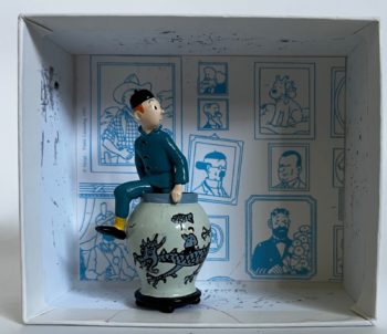Herge - Tintin sortant de la potiche - Le Lotus Bleu - Pixi - 1993