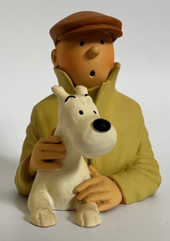 Hergé - Buste Regout - Tintin casquette et Milou- Pixi - 1993