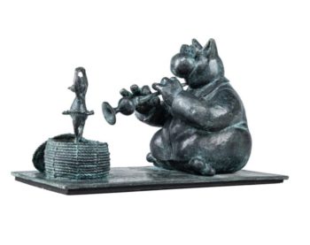 Geluck, Philippe - Le Chat Quel charmeur - Bronze - Tirage limité - Signé  - 2019