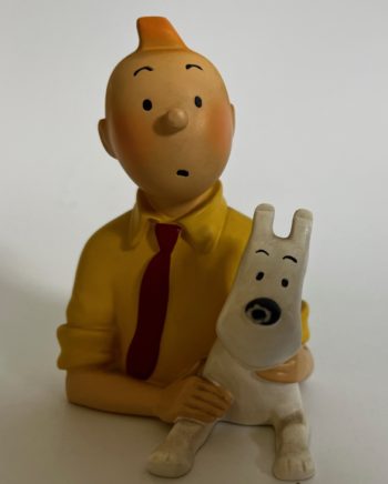 Hergé - Buste Regout - Tintin et Milou chemise jaune - Pixi - 1992