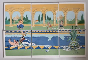 Uderzo et Goscinny - Asterix et Obelix - Les thermes - Série complète carrelages - Villeroy et Boch - 1998