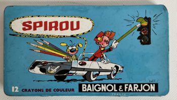 Franquin - Spirou - Boite de crayons métallique - Baignol & Farjon - 1963