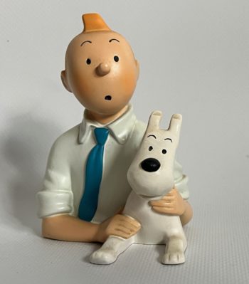 Hergé - Buste Regout - Tintin et Milou chemise bleue - Pixi - 1992
