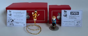 Franquin - Figurines Le marsupilami sur la tête de Fantasio- Pixi - 2004