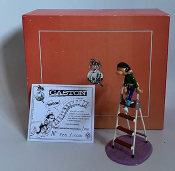 Franquin - Figurine Gaston endormi sur son escabeau- Pixi - 2005