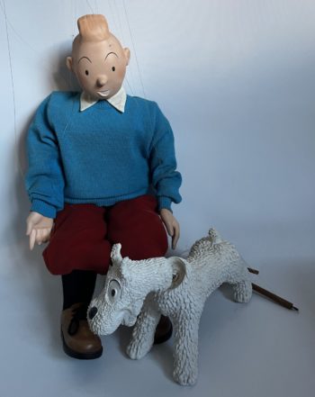 Hergé - Tintin et Milou - Marionnettes Leblon Delienne - La maison rose - 1987