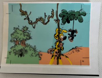 Franquin par Batem - Le Marsupilami - Bleu de coloriage et film noir