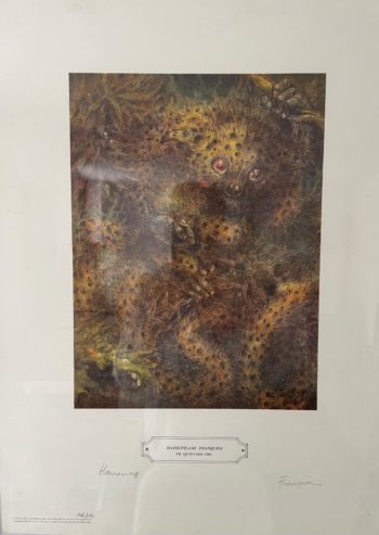 Franquin et René Hausman - Litographie - Le Marsupilami Franquini - Liège - 1986