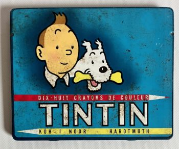 Hergé - Tintin - Boite en métal et 18 crayons de couleur - Koh I Noor - Hardtmuth