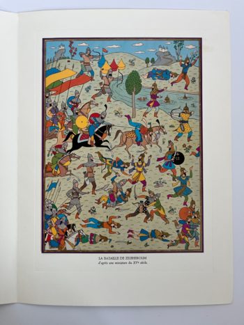 Hergé - Tintin - Carte de voeux - La bataille de Zileheroum - Signée par Hergé - 1977