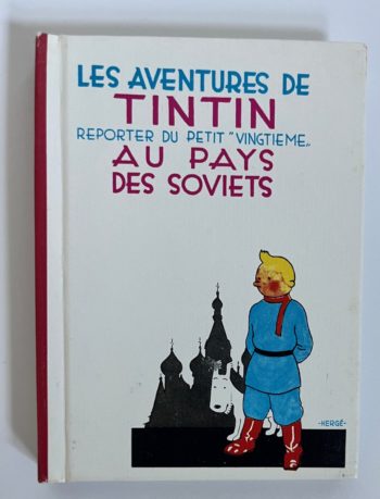 Hergé - Carte de voeux - Mini album Tintin au pays des Soviets - Non signé - 1980