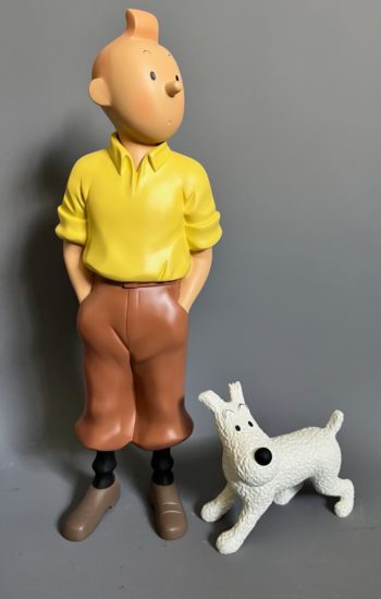 Hergé - Figurines Tintin et Milou debout - Leblon Delienne - 2000