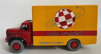 Michel Aroutcheff - Camion pour le Club Para BD Folies - EA - Signé