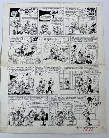 Dino Attanasio - Spaghetti - Planche originale - Encre de chine - Signée - 1978