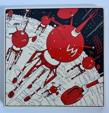 E.P. Jacobs - Blake & Mortimer - Plaque émaillée L'énigme de l'Atlantide - Version crème - Emaillerie Belge - 2025