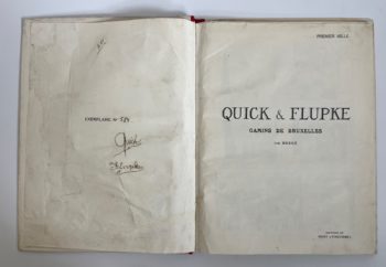 Hergé - Quick et Flupke - Gamins de Bruxelles - EO - P2 - Numéroté et signé - 1930