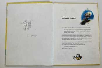 Franquin - Album Les Tifous - Avec dessin dédicacé - EO - Dessis - 1990