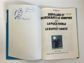 Macherot - Sibylline et Burokratz le vampire - EO - Avec dessin dédicacé - Dupuis - 1982