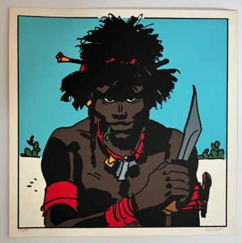 Hugo Pratt - Corto Maltese - Sérigraphie Cush - Tirage limité - Signée - Vertige Graphic - 1990