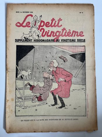 Hergé - Le Petit Vingtième - N°47 du 1er décembre 1938