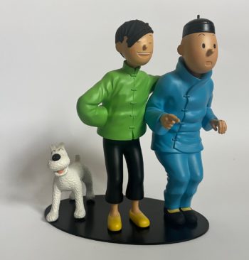 Hergé - Figurine La fraternité de Tintin et Tchang - Leblon Delienne - 2007