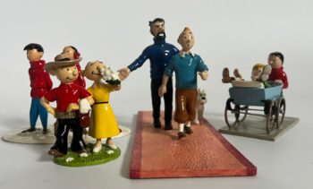 Hergé - Figurines De Popol et Virginie à Tintin - Pixi - 2007
