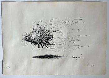 Franquin - Le bestiaire - Sérigraphie Le monstre marin