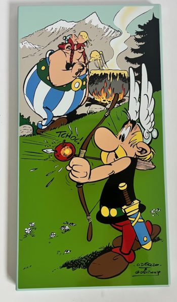 Uderzo et Goscinny - Asterix - Plaque émaillée - Asterix chez les Helvètes - L'Emaillerie Belge - 2019