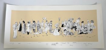 Divers Auteurs - Sérigraphie avec multiples signatures - Exemplaire d'Auteur - Espace BD