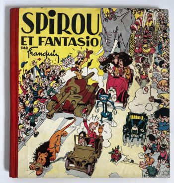 Franquin - Spirou et Fantasio - Album carré - Dos toilé orange - 1948