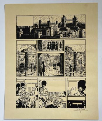 E.P. Jacobs - Blake et Mortimer - La marque jaune - Print offset- Signé