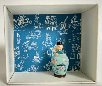 Herge - Tintin et Milou dans la potiche - Le Lotus Bleu - Pixi - 1990